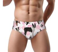 YOFIEN Rainbow Paws - Boxer da uomo con impronte di orme e animali, comodi e morbidi elasticizzati
