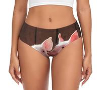 YOFIEN Simpatici maialini, Slip da Donna, con Supporto per la Biancheria Intima, Comodi e Morbidi Slip da Donna