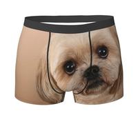 YOFIEN Simpatico Cane Shitzu, Slip Boxer da Uomo Comodi, Morbidi ed Elasticizzati