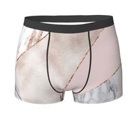 YOFIEN Slip Boxer da Uomo in Misto Marmo Rosa Oro, Comodi e Morbidi, Elasticizzati, per Uomo