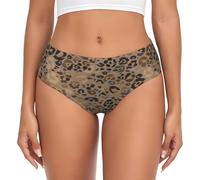 YOFIEN Slip da Donna con Stampa Leopardata Senza Cuciture, con Supporto per la Biancheria Intima, Comodi e Morbidi, per Le Donne