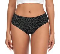 YOFIEN Slip da Donna Senza Cuciture con Stampa Leopardata Nera, con Supporto, Comodi e Morbidi Slip da Donna