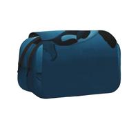 YOFIEN The Dreamer Orca Pencil Pouch Organizer portatile per cancelleria a doppio strato