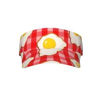 YOFIEN Uova su Un Berretto da Baseball Rosso e Bianco per Donna, Visiere da Sole per Uomo, Cappelli e Berretti da Donna