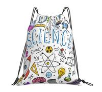 YOFIEN Zaino con coulisse e resistente all'acqua per la scienza, per donne e uomini, per sport e palestra