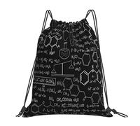 YOFIEN Zaino con coulisse e resistente all'acqua per sport e palestra, per donne e uomini, con tema: scienza astratta, chimica