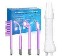 Yofuly Macchina per il Viso ad Alta Frequenza, Portatile con 4 Argon Viola Bacchetta ad Alta Frequenza per Rafforzamento della Pelle