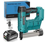 Yofuly Sparachiodi a Batteria Compatibile con Makita 18V 21V Batteria, 1 x4000mAh Batteria e Caricabatteria 3000 chiodi Pistola Graffatrice Elettrica per Legno DIY Tappezzeria Falegnameria