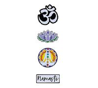 YOGA 4 Pezzi PIN PACK, Arte Originale Licenziata Di Matt Stewart