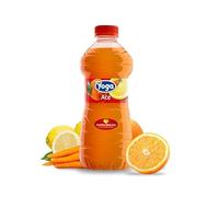 Yoga Ace Succo di Frutta in Bottiglia al gusto di Arancia, Carota e Limone con Vitamina E 1L