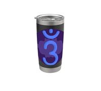 Yoga Ajna Consapevolezza Terzo Occhio Chakra Brahman Bicchiere termico in acciaio inox doppia parete
