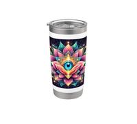 Yoga Ajna Consapevolezza Terzo Occhio Chakra Brahman Bicchiere termico in acciaio inox doppia parete