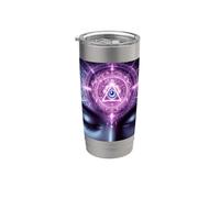 Yoga Ajna Consapevolezza Terzo Occhio Chakra Brahman Bicchiere termico in acciaio inox doppia parete