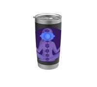 Yoga Ajna Consapevolezza Terzo Occhio Chakra Brahman Bicchiere termico in acciaio inox doppia parete