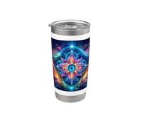 Yoga Ajna Consapevolezza Terzo Occhio Chakra Brahman Bicchiere termico in acciaio inox doppia parete