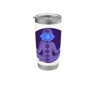 Yoga Ajna Consapevolezza Terzo Occhio Chakra Brahman Bicchiere termico in acciaio inox doppia parete