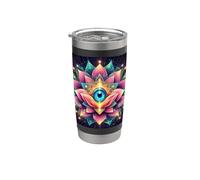 Yoga Ajna Consapevolezza Terzo Occhio Chakra Brahman Bicchiere termico in acciaio inox doppia parete