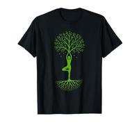 Yoga Albero Della Vita Yoga Posa Silhouette Yoga Amante Respirare Maglietta