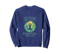 Yoga Around the World - International Yoga Day Design 21 Maggio Felpa