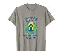Yoga Around the World - International Yoga Day Design 21 Maggio Maglietta