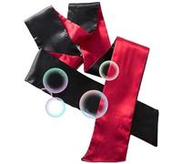 Yoga Assistive Sciarpe Di Seta, Nero E Rosso Indoor Stretching Cinturine - Q