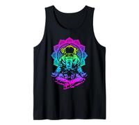 Yoga Astronauta Mandala Zen Meditazione Lotus Pose Canotta