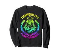 Yoga Astronauta Tranquility Flight School Meditazione Zen Felpa