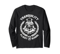 Yoga Astronauta Tranquility Flight School Meditazione Zen Maglia a Manica