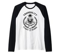 Yoga Astronauta Tranquility Flight School Meditazione Zen Maglia con Maniche Raglan