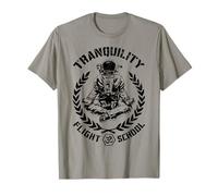 Yoga Astronauta Tranquility Flight School Meditazione Zen Maglietta