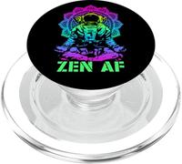 Yoga Astronauta Zen AF Divertente Mandala Meditazione Lotus Pose PopSockets PopGrip per MagSafe