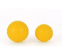 Yoga Ball Sport Stress Relief 7 centimetri Durable 9 centimetri Spiky sfera di massaggio for massaggi Spike Trigger Point mano Corpo dolore del piede sfera di yoga Ball Yoga(Yellow-7cm-1pcs)