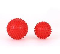 Yoga Ball Sport Stress Relief 7 centimetri Durable 9 centimetri Spiky sfera di massaggio for massaggi Spike Trigger Point mano Corpo dolore del piede sfera di yoga Ball Yoga(Red-9cm-1pcs)