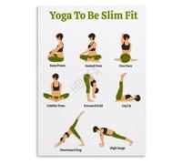 Yoga Body Sculpt Plan Poster Daily Stretch Fitness Guide