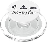 Yoga "Born To Flow" per gli amanti del benessere e della consapevolezza PopSockets PopGrip per MagSafe
