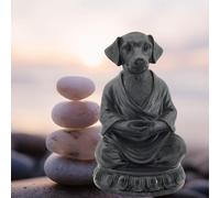 Yoga Buddha, cane, cane, Buddha in meditazione, Meditating Animal, Zen like statue, PET Memorial, statua da giardino, Pets