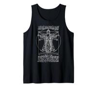 Yoga Buddha Vitruviano Uomo Leonardo da Vinci Geometria Sacra Canotta