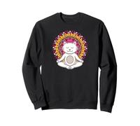 Yoga camicia gatti mandala meditazione Felpa