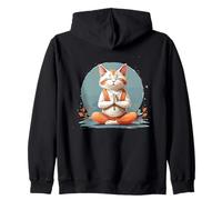 Yoga Cat, Meditation Cat Felpa con Cappuccio