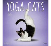 Yoga Cats Official 2026 12 X 24 Inch (Hanging) Monthly Square Wall Calendar Plas