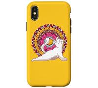 Yoga Chakra Buddha Meditazione Mandala cat Pilates gatto Custodia per iPhone X/XS
