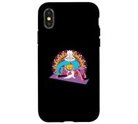 Yoga Chakra Donne Meditazione Mandala cat Pilates gatto Custodia per iPhone X/XS