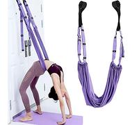 Yoga Cinturino Amaca Antigravity Altalena - Cinghia Allungamento, Flessibilità Assist Traine, Flessibilità Migliorata E Resistenza Del Nucleo, Per Yoga, Danza, Pilates, Ginnastica, 1 Pezzo, Viola