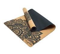 YOGA CORK MAT 1.5mm MANDALA BLACK