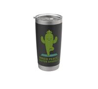 Yoga del Cactus con la Scintilla Esterna della Pace Bicchiere termico in acciaio inox doppia parete