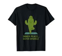 Yoga del Cactus con la Scintilla Esterna della Pace Maglietta