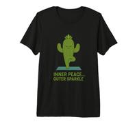 Yoga del Cactus con la Scintilla Esterna della Pace Maglietta Premium