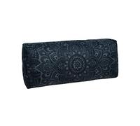 Yoga Design Lab Die Yoga Bolster | Comodo, Supporto, Ecologico, di lusso | Microfibra riciclata di bottiglie di plastica | Cotone naturale, imbottitura in schiuma (Mandala Charcoal)