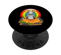Yoga di capra Spirituale Animale Yogi ama Meditare Con Capre PopSockets PopGrip Adesivo