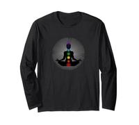 Yoga energia Chakra Namaste Buddha Donna Karma Om Maglia a Manica
